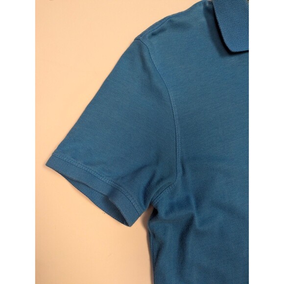 Banana Republic Organic Cotton Pique Polo Blue Mens Medium - Picture 5 of 11
